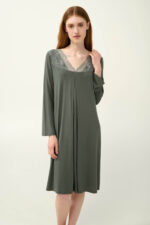 Γυναικείο Νυχτικό Micromodal με Πιέτα