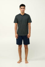 Ανδρική Βαμβακερή Πυτζάμα με Κοντό Μανίκι