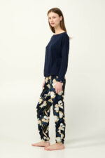 Γυναικεία Πυτζάμα Viscose με Φλοράλ Παντελόνι