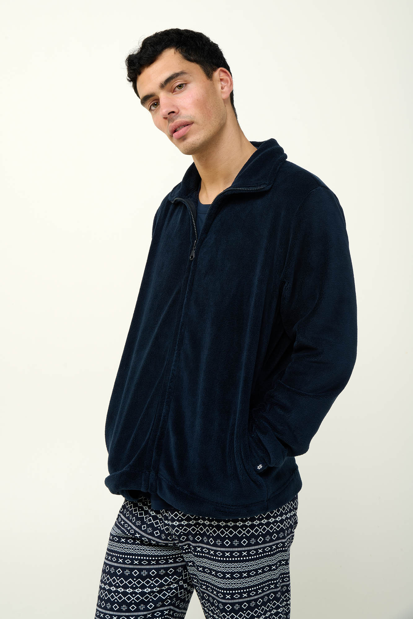 1_0280309550 Ανδρικό Fleece Τζάκετ με Φερμουάρ - Image 1