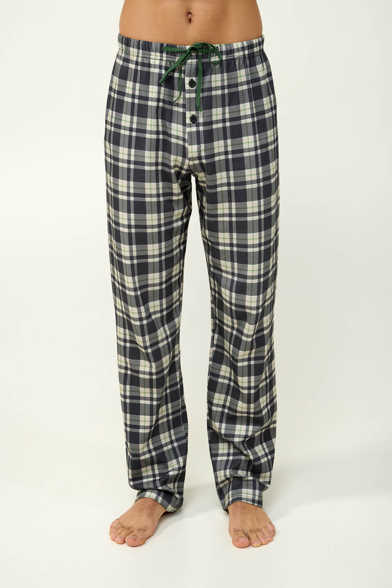 1_0289525768 Βαμβακερό Καρό Ανδρικό Παντελόνι - Image 1