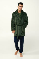 Ανδρική Σταυρωτή Ρόμπα Fleece