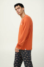 Ανδρική Βαμβακερή Πυτζάμα με Μανσέτες