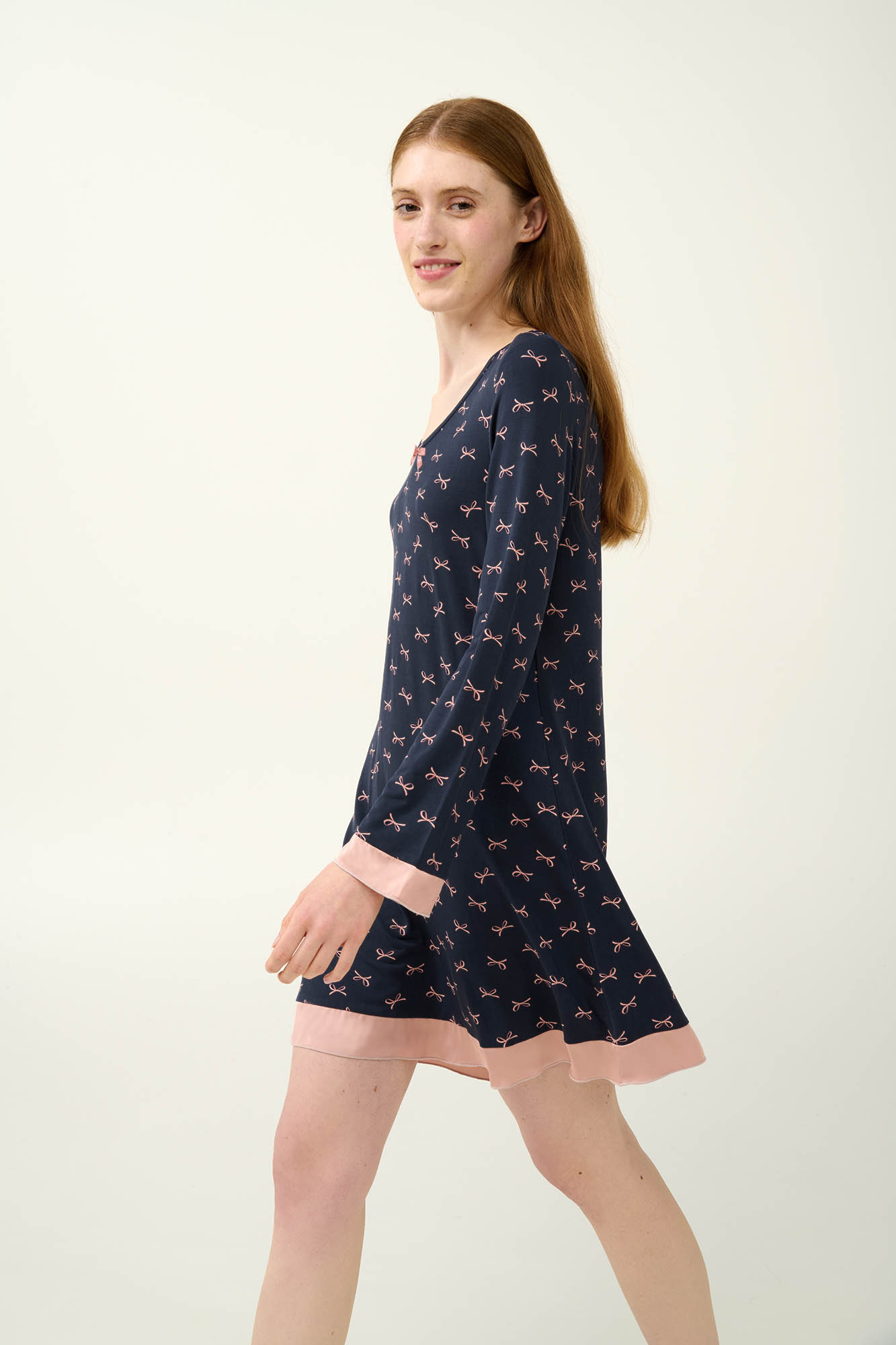 1_0362924830 Micromodal Νυχτικό με Σιφόν Λεπτομέρειες - Image 1