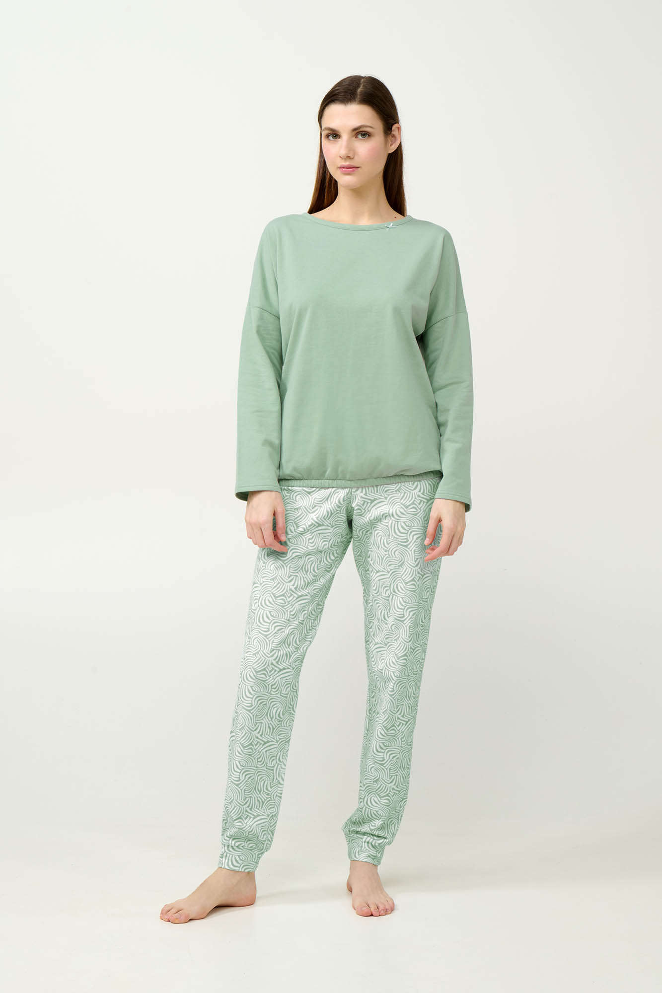 1_0366433891 Γυναικεία Φούτερ Πυτζάμα με Μανσέτες - Image 1