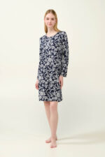 Micromodal Φλοράλ Νυχτικό με Πατιλέτα