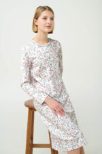 Φλοράλ Φούτερ Νυχτικό με Πατιλέτα - Image 7