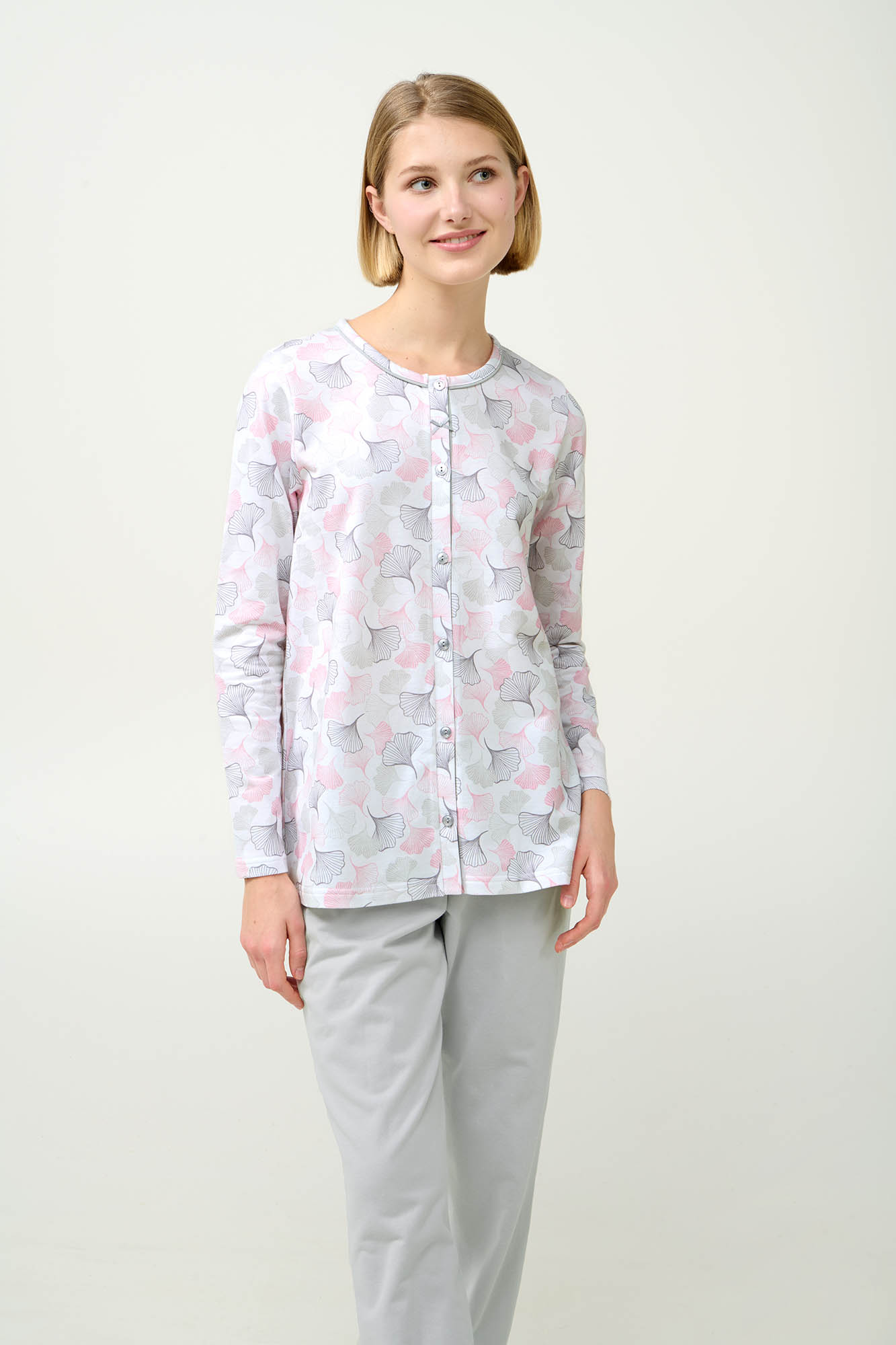 1_0407160509 Γυναικεία Φούτερ Κουμπωτή Πυτζάμα - Image 1