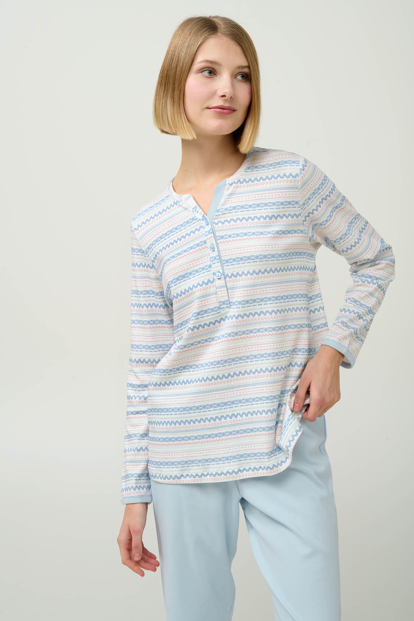 1_0440266522 Γυναικεία Βαμβακερή Πυτζάμα με Πατιλέτα - Image 1