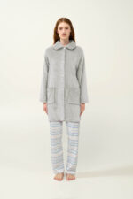 Γυναικεία Ρόμπα Fleece με Κουμπιά