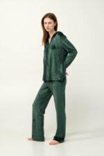 Γυναικείο Velvet Lounge Set με Κουκούλα