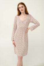 Φλοράλ Micromodal Νυχτικό Εγκυμοσύνης και Θηλασμού