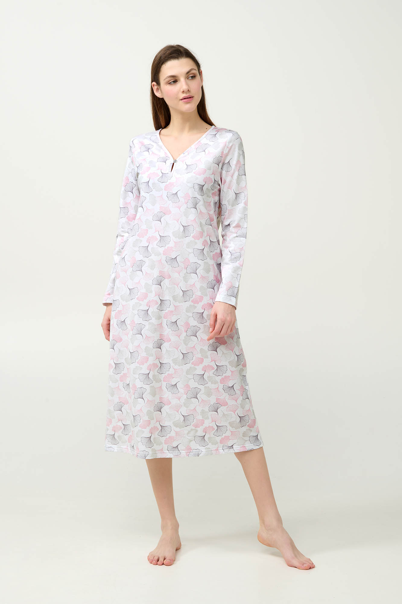 1_0620954717 Χειμερινό Βαμβακερό Φούτερ Νυχτικό - Image 1