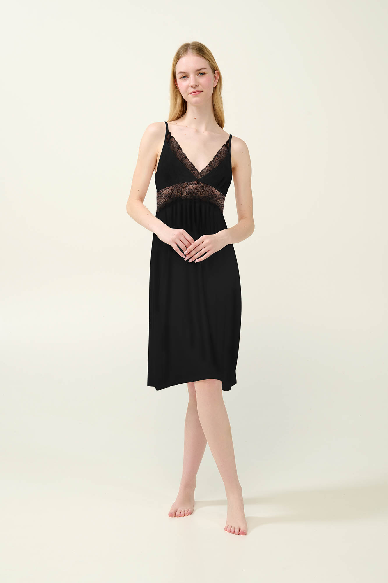 1_0678764118 Νυχτικό Micromodal με Δαντέλα - Image 1