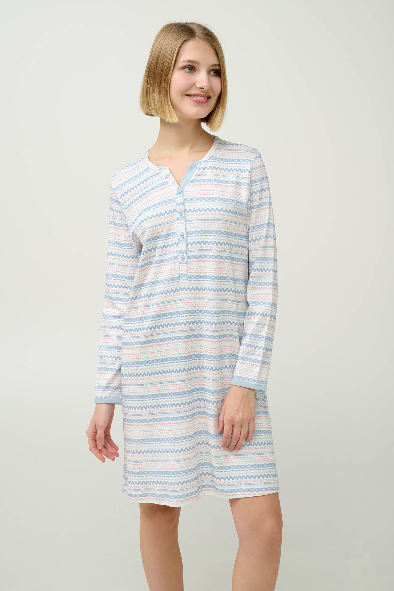 1_0713408932 Βαμβακερό Νυχτικό με Πατιλέτα - Image 1