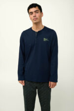 Ανδρική Βαμβακερή Πυτζάμα με Πατιλέτα