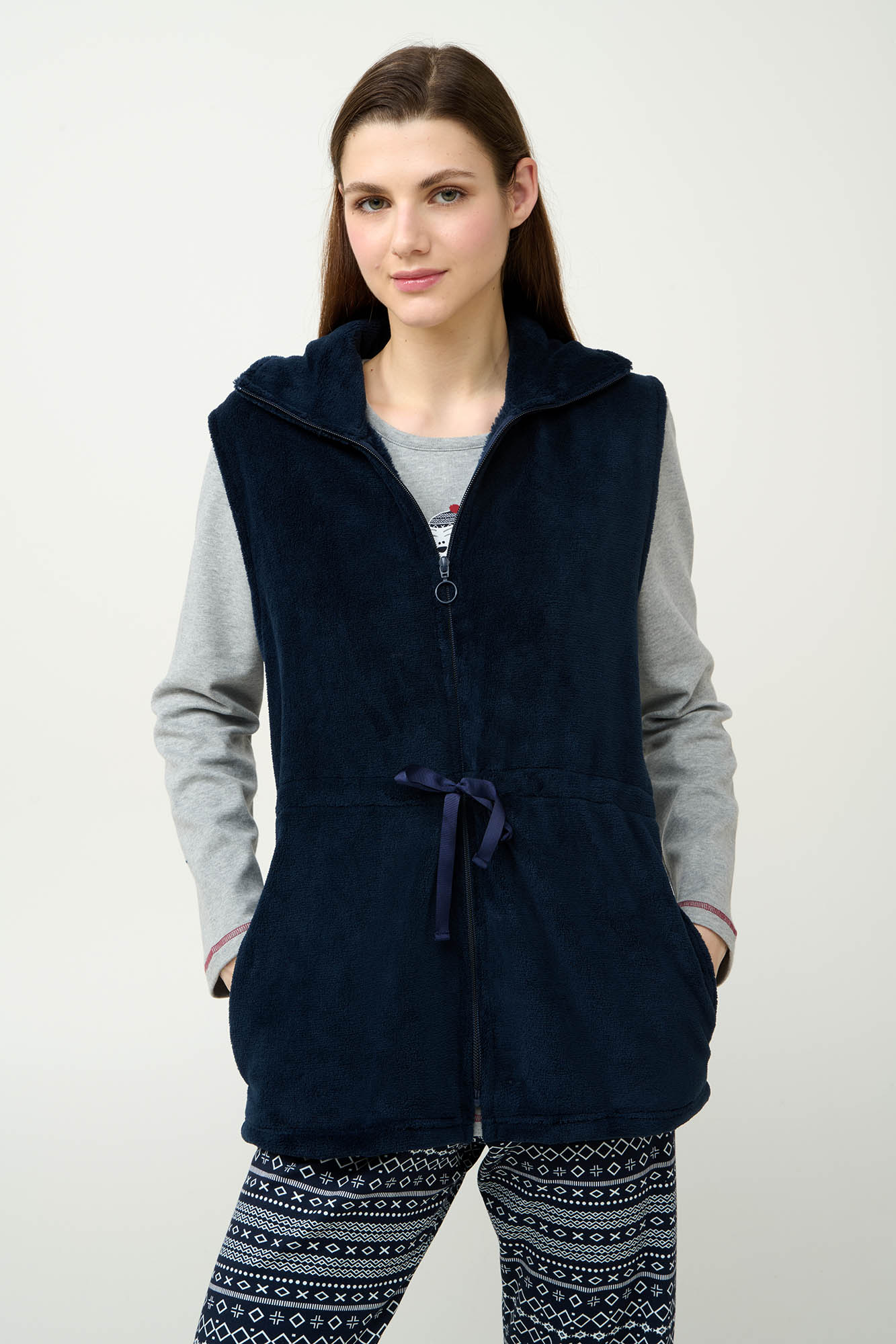 1_0848240692 Γυναικείο Fleece Γιλέκο με Φερμουάρ - Image 1