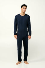 Ανδρική Πυτζάμα Micromodal με Μανσέτες