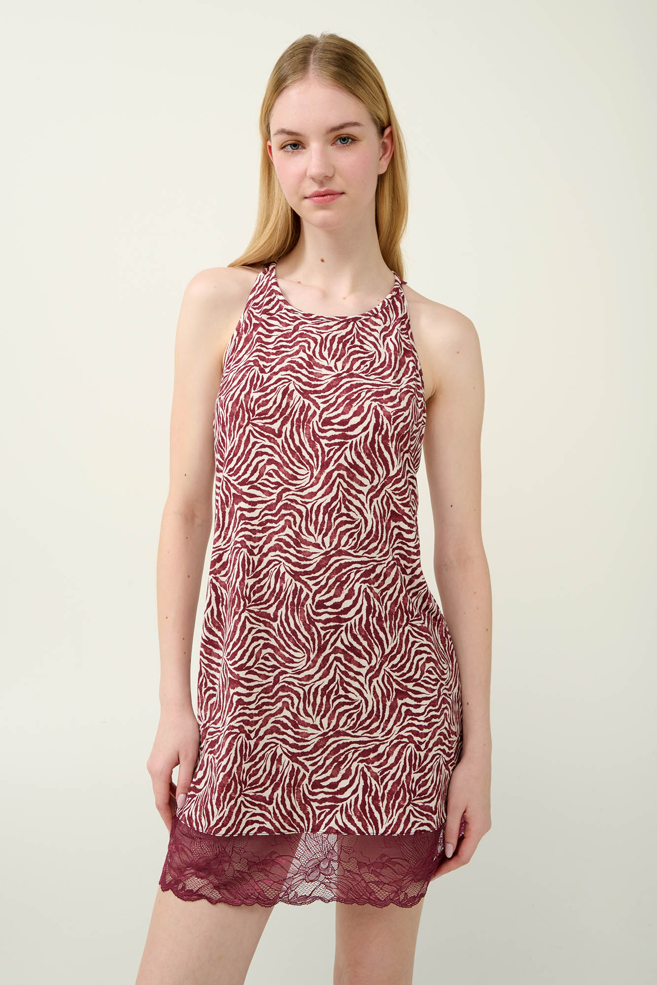 1_0968080150 Γυναικείο Νυχτικό Micromodal με Δαντέλα - Image 1