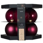 Beauty Home ΓΥΑΛΙΝΕΣ ΜΠΑΛΕΣ ΜΑΤΖΕΝΤΑ 10 CM ΣΕΤ 6 ΤΜΧ - Image 2