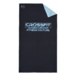 Beauty Home Πετσέτα γυμναστηρίου Microfiber Art 2202 50x90 Μαύρο,Σιέλ