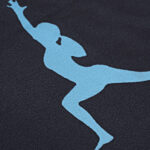 Beauty Home Πετσέτα γυμναστηρίου Microfiber Art 2203 50x90 Μαύρο,Σιέλ - Image 3