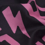 Beauty Home Πετσέτα γυμναστηρίου Microfiber Art 2207 50x90 Μαύρο,Φουξ - Image 2