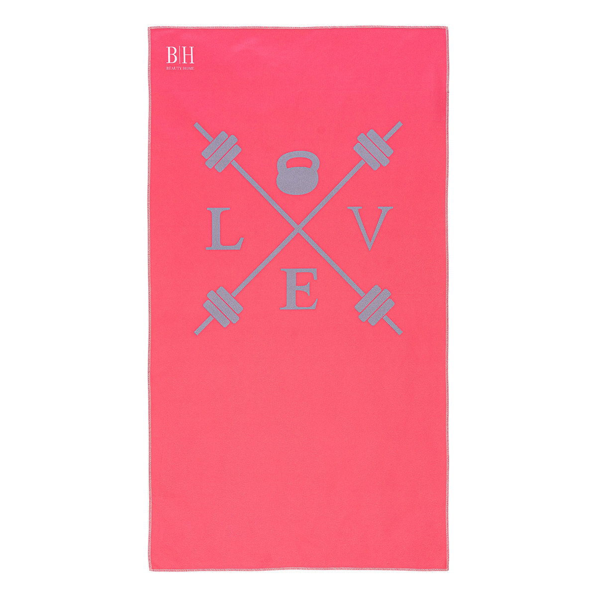 2241 Beauty Home Πετσέτα γυμναστηρίου Microfiber Art 2241 50x90 Φουξ,Ροζ - Image 1
