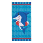 Beauty Home Πετσέτα θαλάσσης διπλής όψης παιδική Microfiber Αrt 2264 Μπλε