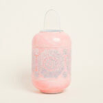 Beauty Home ΦΑΝΑΡΙ ΜΕΤΑΛΙΚΟ ΡΟΖ 30 x 20 cm