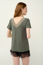 Γυναικείο Micromodal Φανελάκι με Δαντέλα - Image 2