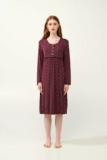 Micromodal Πουά Νυχτικό Εγκυμοσύνης και Θηλασμού - Image 2