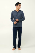 Ανδρική Βαμβακερή Πυτζάμα με Πατιλέτα - Image 2