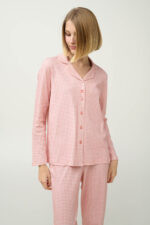 Βαμβακερή Γυναικεία Κουμπωτή Πυτζάμα - Image 2