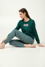 Βαμβακερή Γυναικεία Πυτζάμα με Μανσέτες - Image 2