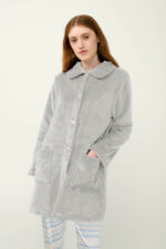 Γυναικεία Ρόμπα Fleece με Κουμπιά - Image 2