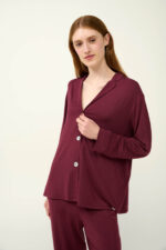 Κουμπωτή Γυναικεία Πυτζάμα Micromodal - Image 2