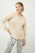 Γυναικεία Βαμβακερή Πυτζάμα με Μανσέτες - Image 2