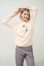 Γυναικεία Φούτερ Πυτζάμα με Μανσέτες - Image 2