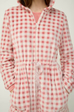 Γυναικεία Fleece Ρόμπα με Κουκούλα - Image 2