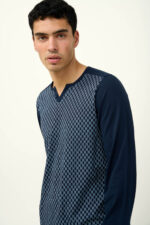 Χειμερινή Ανδρική Βαμβακερή Πυτζάμα - Image 2