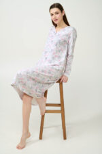 Χειμερινό Βαμβακερό Φούτερ Νυχτικό - Image 2