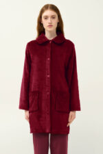 Γυναικεία Κουμπωτή Fleece Ρόμπα - Image 2