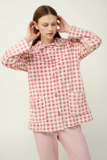 Γυναικεία Fleece Ρόμπα με Κουμπιά - Image 2