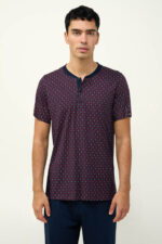 Ανδρική Βαμβακερή Πυτζάμα με Κοντό Μανίκι - Image 2