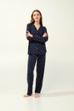 Γυναικεία Πυτζάμα Micromodal με Κουμπιά - Image 2