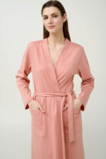 Σταυρωτή Βαμβακερή Γυναικεία Ρόμπα - Image 3