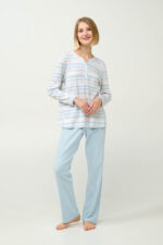 Γυναικεία Βαμβακερή Πυτζάμα με Πατιλέτα - Image 2