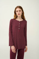 Γυναικεία Πουά Πυτζάμα Micromodal με Πατιλέτα - Image 2