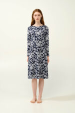 Micromodal Φλοράλ Νυχτικό με Μακριά Μανίκια - Image 2